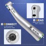 X Series Dental 1:1/1:5/4:1/10:1/16:1 Fiber Optic Low Speed Contra Angle Handpiece For Electric Micromotor Chair Equipment