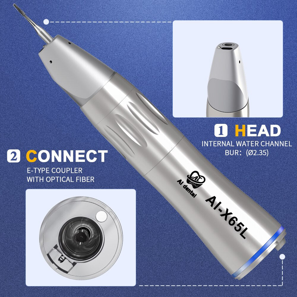 X Series Dental 1:1/1:5/4:1/10:1/16:1 Fiber Optic Low Speed Contra Angle Handpiece For Electric Micromotor Chair Equipment