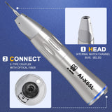 X Series Dental 1:1/1:5/4:1/10:1/16:1 Fiber Optic Low Speed Contra Angle Handpiece For Electric Micromotor Chair Equipment