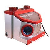 Dental Lab Fine Blasting Unit Sand Blaster 2 Pen 2 Tank with build-in Dust Drawer