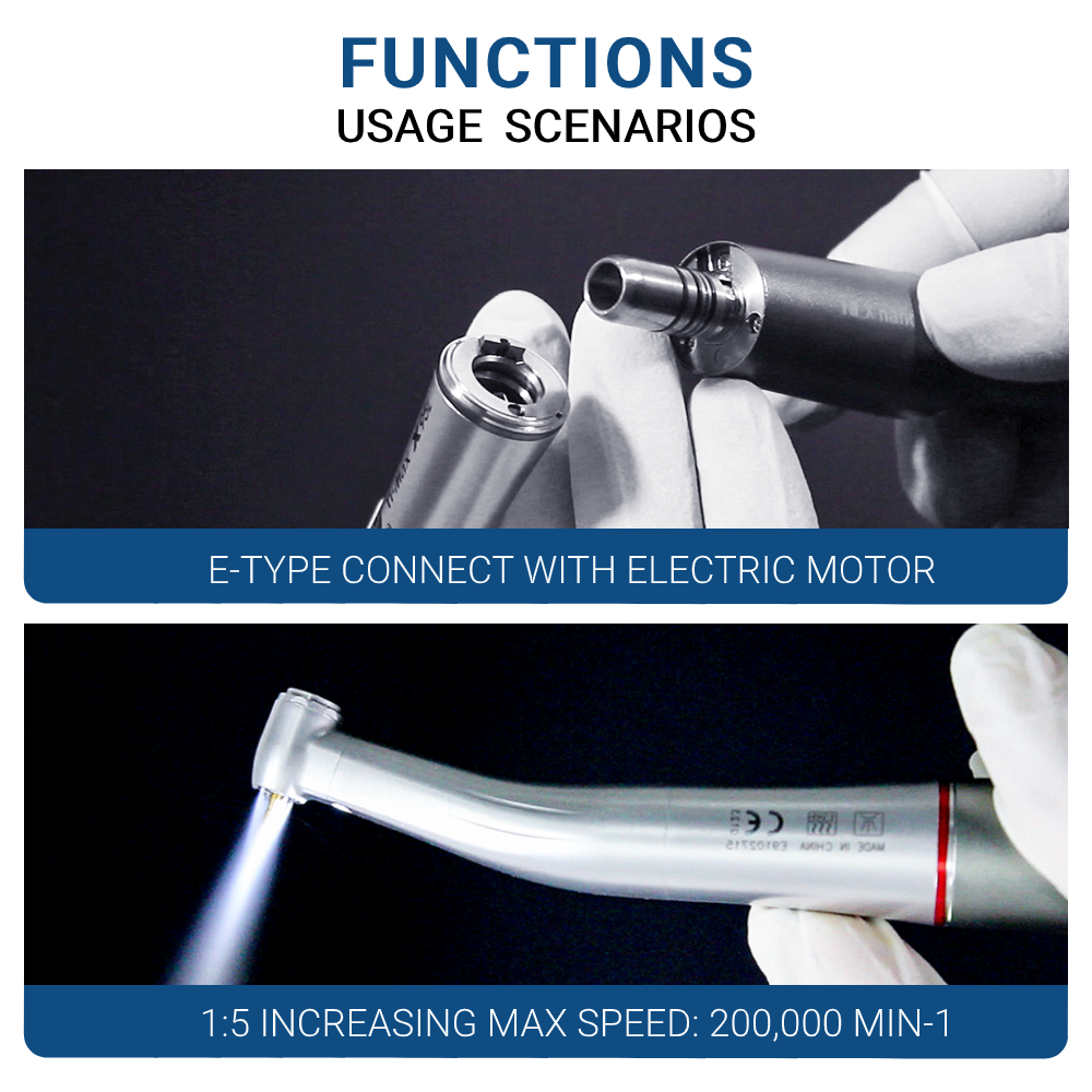 X95L Contra Angle 1:5 with Fiber Optic Ti-Max X95L Internal Water