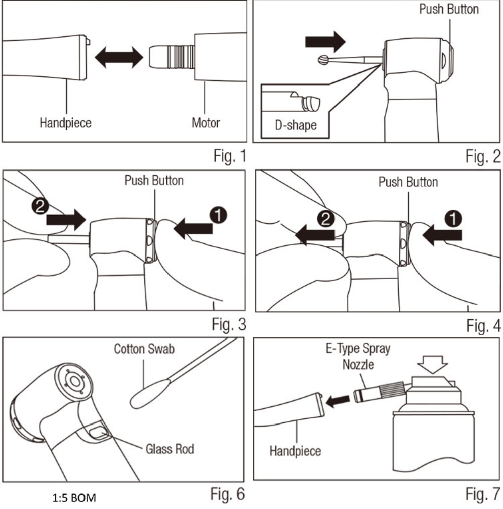 X95L Contra Angle 1:5 with Fiber Optic Ti-Max X95L Internal Water