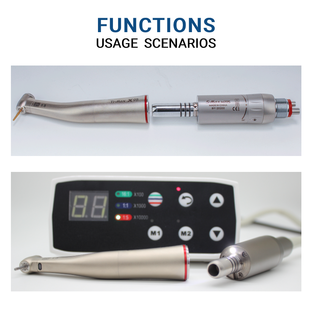 X95L Contra Angle 1:5 with Fiber Optic Ti-Max X95L Internal Water