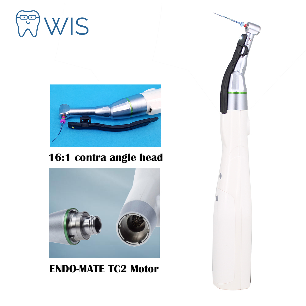 TC2 Dental wireless LED endo motor mini head 16:1 low speed handpiece Root Canal treatment reciprocating endomotor