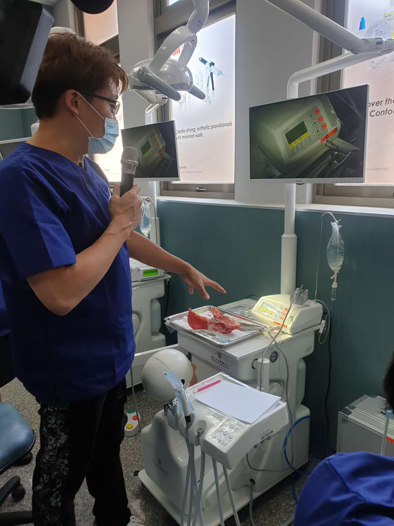 Dental implant motor machine Korea original ki-20 implant system dentist equipment with 1 pcs LED contra angle  handpiece kit