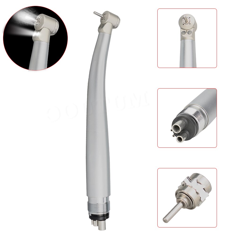 Dental Air Turbine with 2 LED Quattro Water Spray MINI head Children High Speed Handpiece