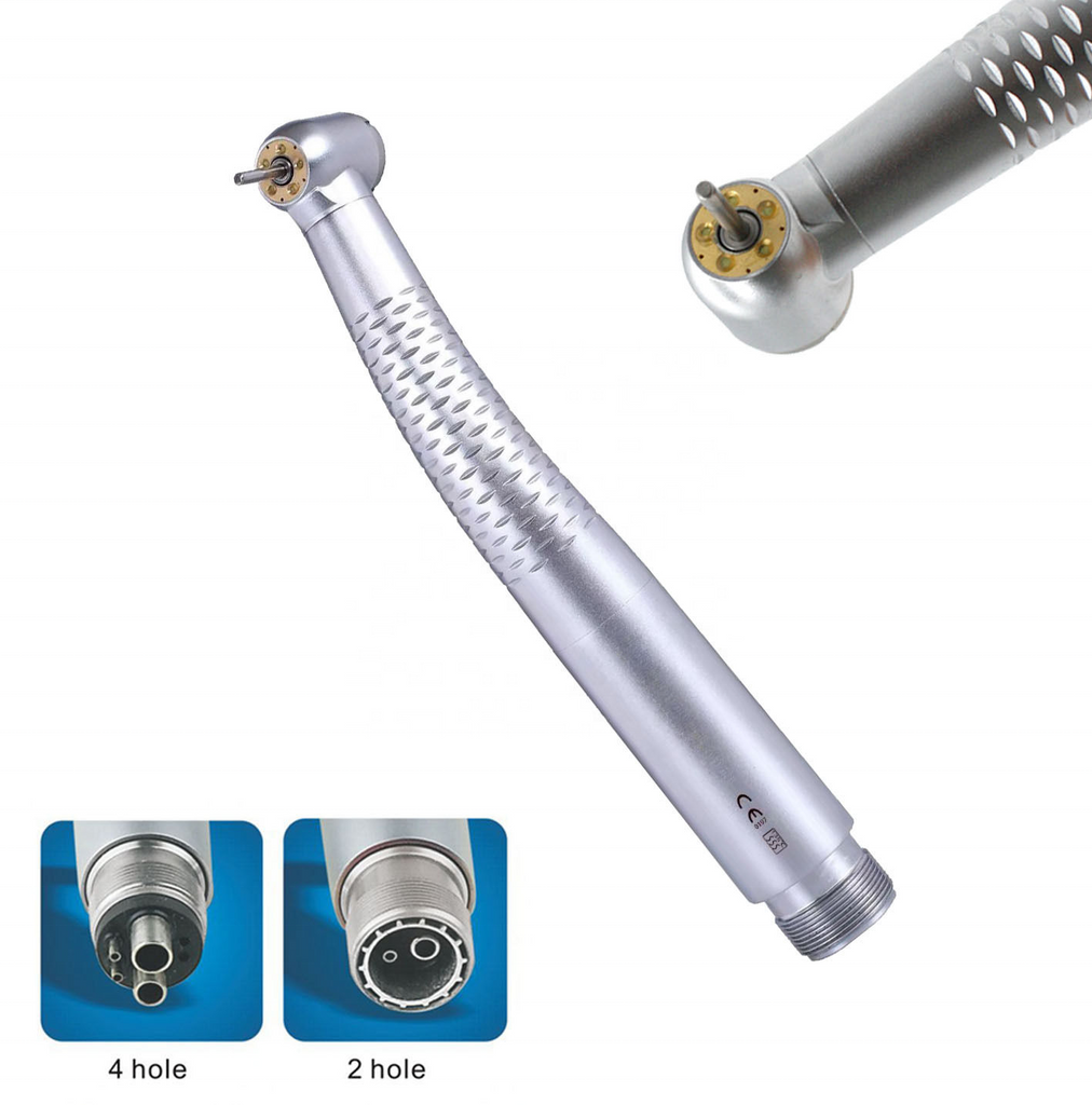 5 LED Turbine Air Shadowless High Speed Dental Handpiece E-generator Dental Handpiece Push Button