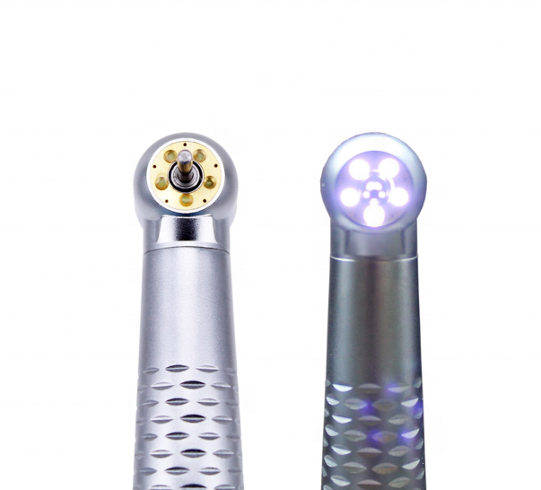 5 LED Turbine Air Shadowless High Speed Dental Handpiece E-generator Dental Handpiece Push Button