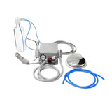 A38 Portable Air Turbine Unit Handpiece Mobile Dental Lab Kits Air Control Turbine with Foot Switch
