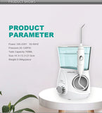 Waterpulse V600G / V600 Oral Irrigator Water Flosser Jet 5pcs Tips Dental Oral Hygiene Family Whitening Teeth Cleaner 700ml