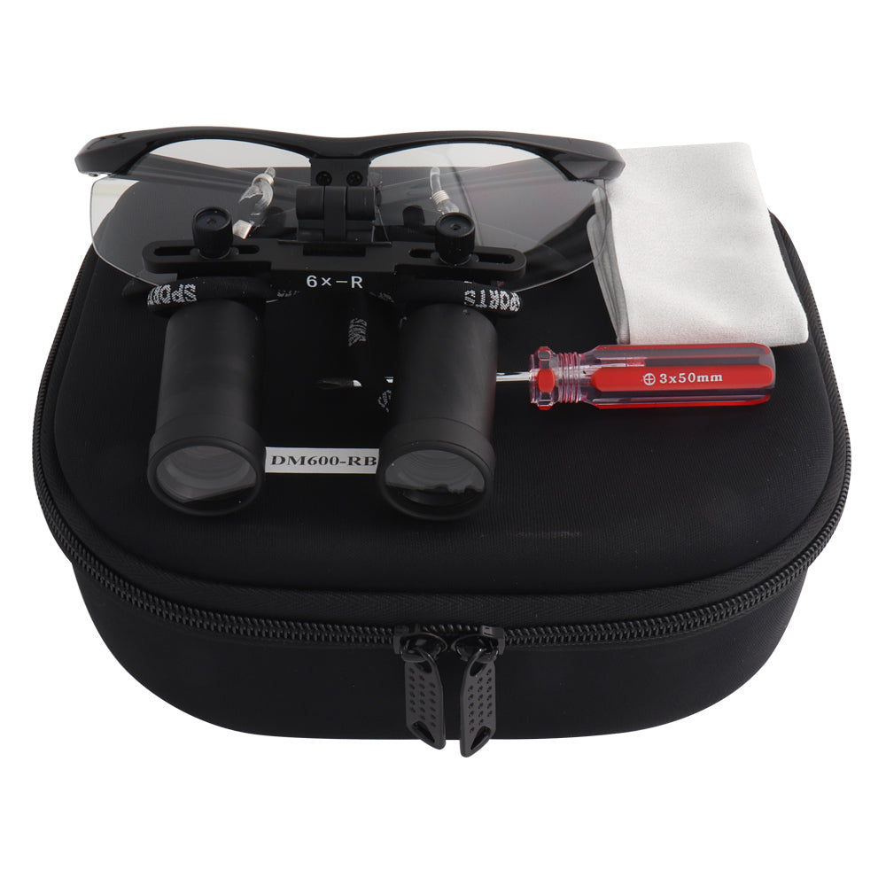 6x-R High Magnification Binocular Dental Loupes Magnifier Microsurgery Magnifying Glasses