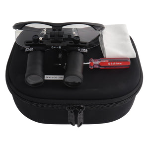 6x-R High Magnification Binocular Dental Loupes Magnifier Microsurgery Magnifying Glasses