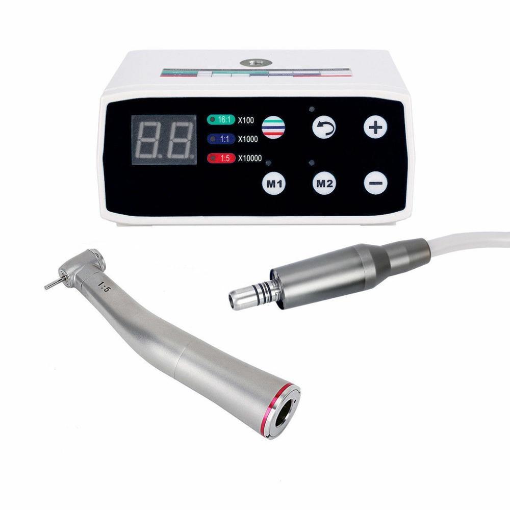 Handpiece Kit - Dental Brushless LED Electric Micro Motor 1:5 Increasing Contra Angle Handpiece