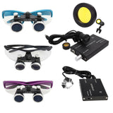 2.5/3.5X Binocular Loupe Magnifier 3W/5W Headlight Head Lamp 4 Colors