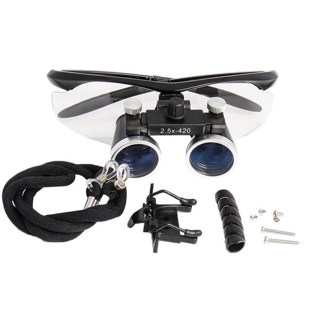 Loupes - 2.5/3.5X Binocular Loupe Magnifier 3W/5W Headlight Head Lamp 4 Colors