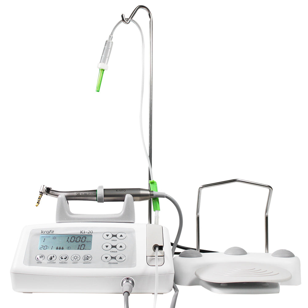 Dental implant motor machine Korea original ki-20 implant system dentist equipment with 1 pcs LED contra angle  handpiece kit