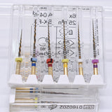 Dental root canal file gold endo rotary super files golden endodontic  files 25mm nickel titainium instrument dentistry