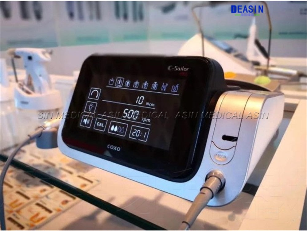 Dental COXO SOCO C-Sailor Implant Machine System Brushless Drill Motor 20:1 LED Hand piece
