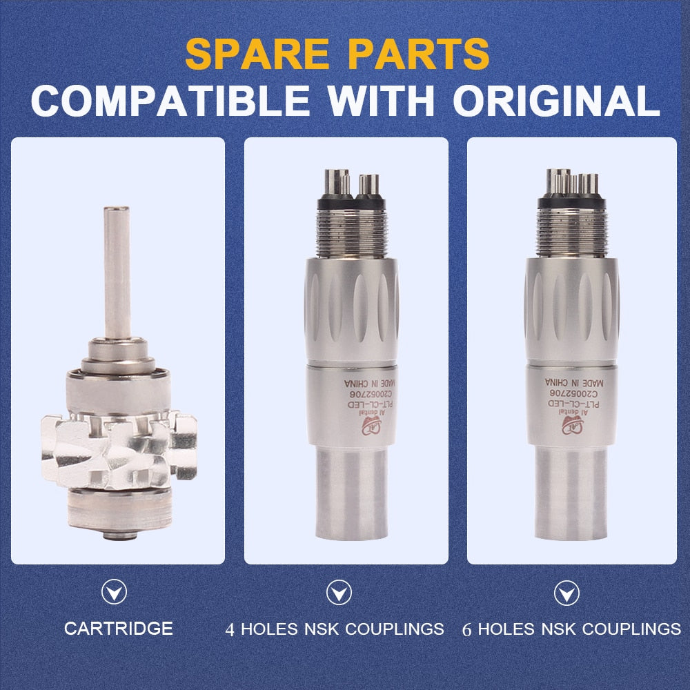 Dental chair suction unit optical led motor air turbine high speed handpiece tooth equipment