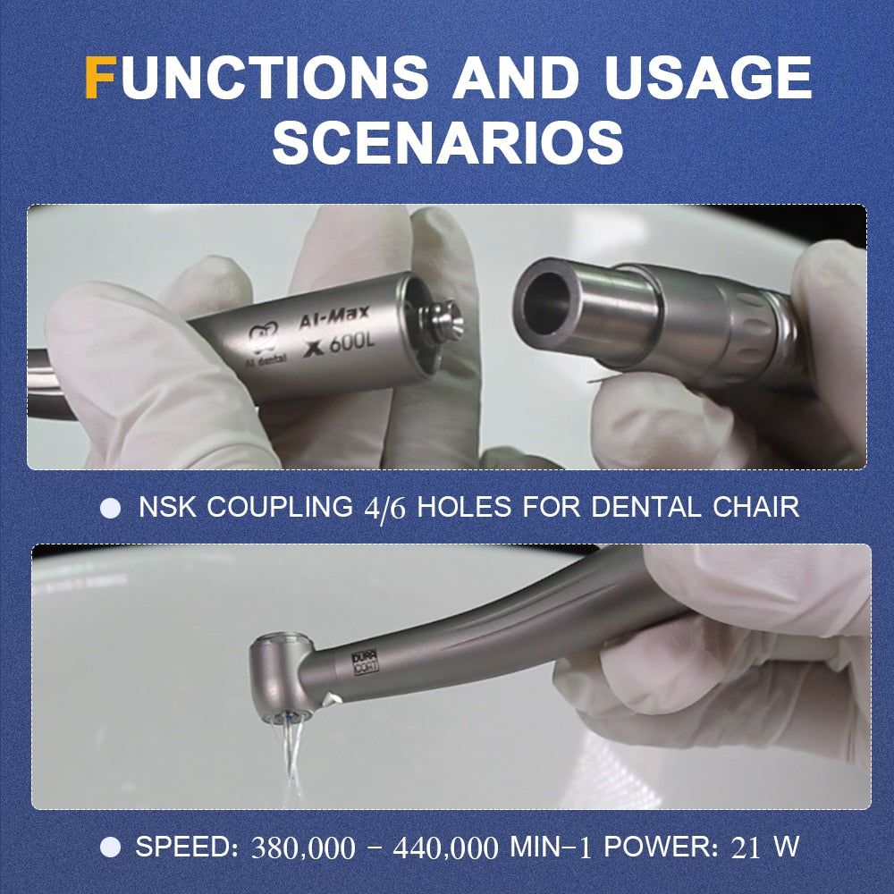 Dental chair suction unit optical led motor air turbine high speed handpiece tooth equipment