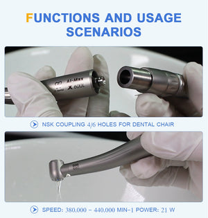 Dental chair suction unit optical led motor air turbine high speed handpiece tooth equipment