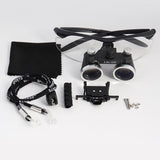 2.5/3.5X Binocular Loupe Magnifier 3W/5W Headlight Head Lamp 4 Colors