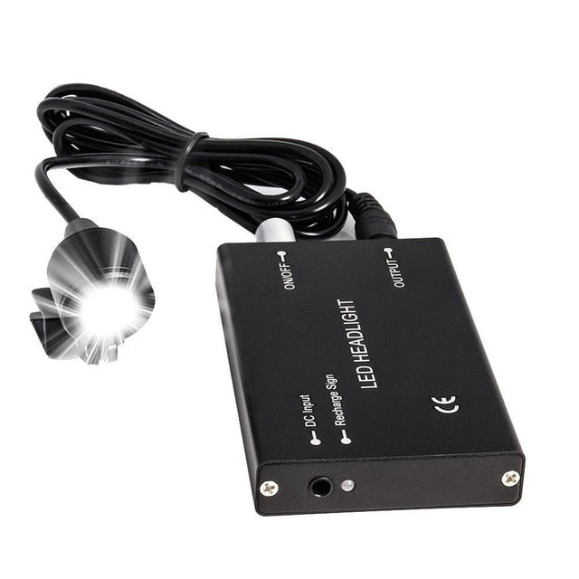 2.5/3.5X Binocular Loupe Magnifier 3W/5W Headlight Head Lamp 4 Colors