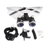 2.5/3.5X Binocular Loupe Magnifier 3W/5W Headlight Head Lamp 4 Colors