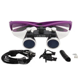 2.5/3.5X Binocular Loupe Magnifier 3W/5W Headlight Head Lamp 4 Colors