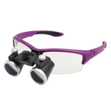 2.5/3.5X Binocular Loupe Magnifier 3W/5W Headlight Head Lamp 4 Colors