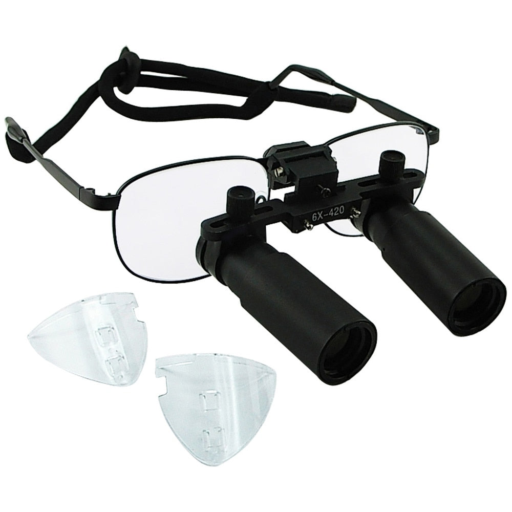 6.0X Magnification Loupes Nickel Alloy Frame Keplerian Surgical Medical Loupe