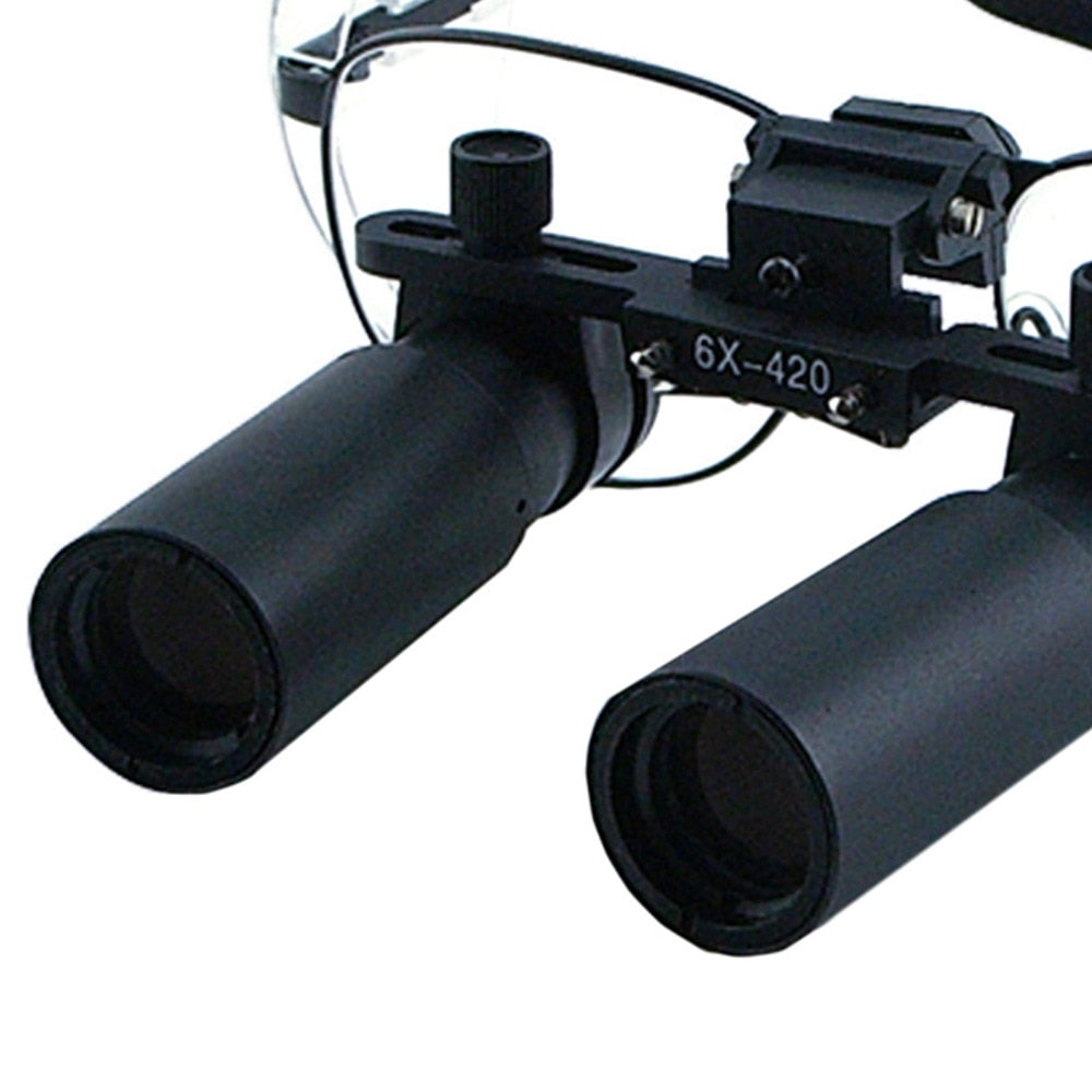 6.0X Magnification Loupes Nickel Alloy Frame Keplerian Surgical Medical Loupe