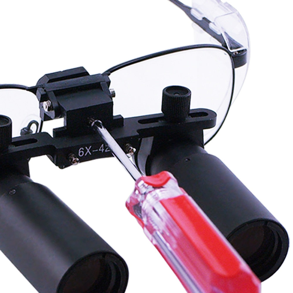 6.0X Magnification Loupes Nickel Alloy Frame Keplerian Surgical Medical Loupe