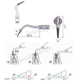 5Pc Endo Tip P4D Diamond coated Dental Scaler Tip For Ultrasonic Scaler Handpiece To Preparing Good Endo Jaws Fit EMS/Woodpecker