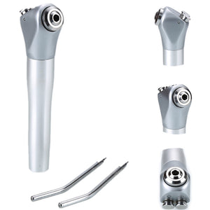 1 Set Dental Three Way Syringe Gun Straight Air Water With 2 PCS Nozzles Tips Dentist Equipment New