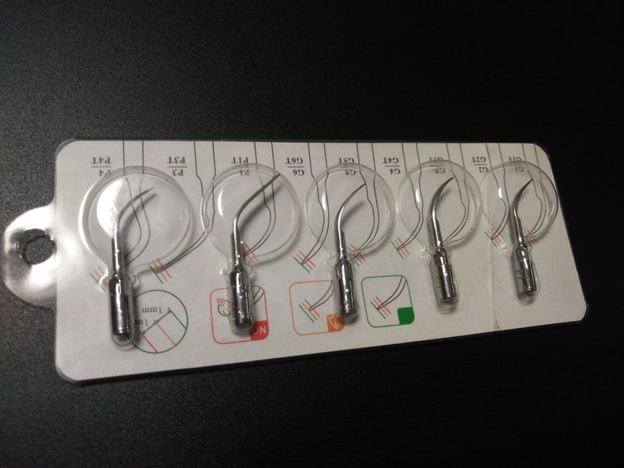 5Pcs/lot Ultrasonic Dental Scaler Tips G1 G2 G3 G4 P1 Teeth Cleanning Dental Equipment Tools For Dentistry