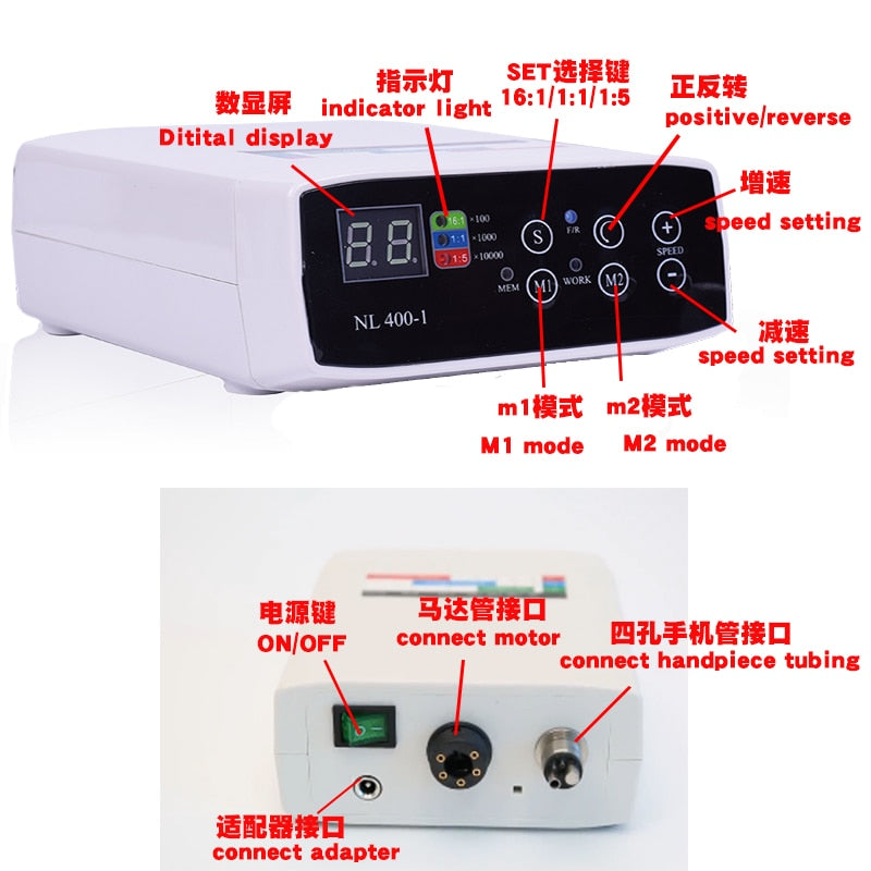 Dental Brushless Electric LED Micro Motor Internal Spray Compatible dentistry materials product