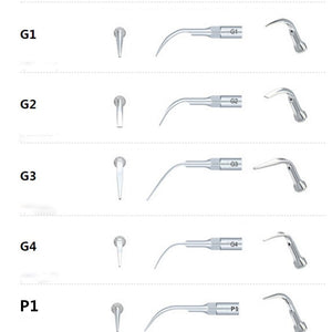 5Pcs/lot Ultrasonic Dental Scaler Tips G1 G2 G3 G4 P1 Teeth Cleanning Dental Equipment Tools For Dentistry