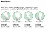 Intraoral Fog Free Mirror System Automatic Defogging Imaging Mirror Reflectors with LED Light