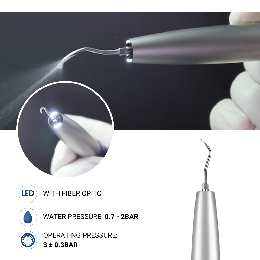 Dental Air Scaler Handpiece S970KL Fiber Optic LED 3 Power Levels Performing Scaling
