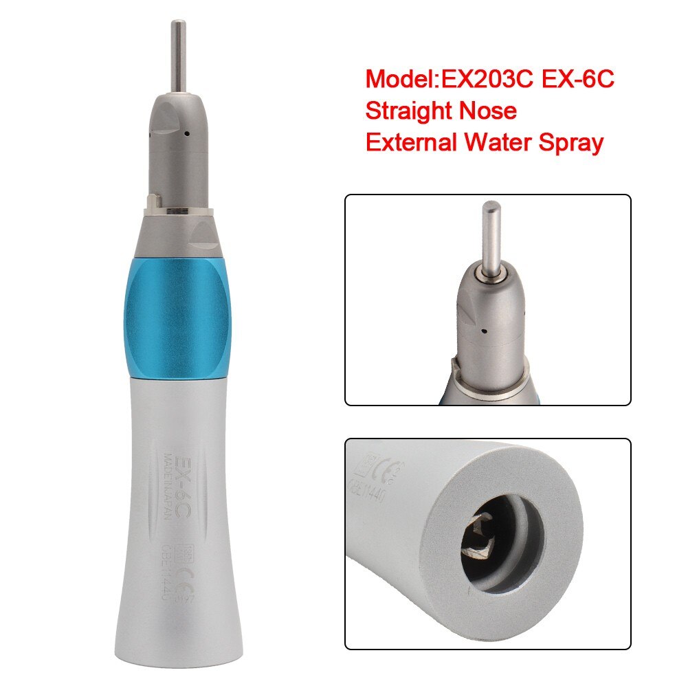 EX203C Dental Straight Nose Low Speed Handpiece Air Turbine Dental Handpiece Upgrade