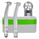 5 LED Turbine Air Shadowless High Speed Dental Handpiece E-generator Dental Handpiece Push Button