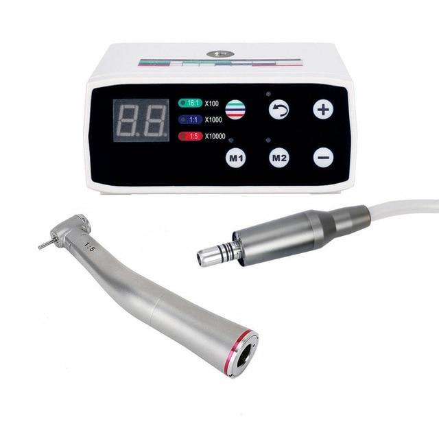 Handpiece Kit - Dental Brushless LED Electric Micro Motor 1:5 Increasing Contra Angle Handpiece