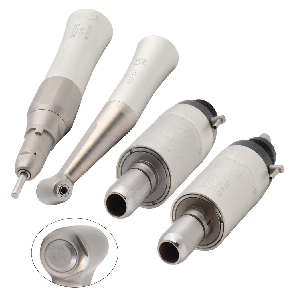 Handpiece Kit - Dental Low Speed Handpiece Straight + Contra Angle + Air Motor 2/4 Holes Fx Series