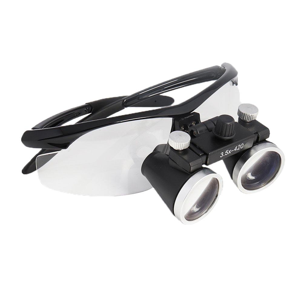 Loupes - 2.5/3.5X Binocular Loupe Magnifier 3W/5W Headlight Head Lamp 4 Colors