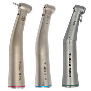 Ti-Max X25L/X95L Style Dental Fiber Optic Contra Angle Low Speed Handpiece 1:1/1:5/20:1 Air Turbine