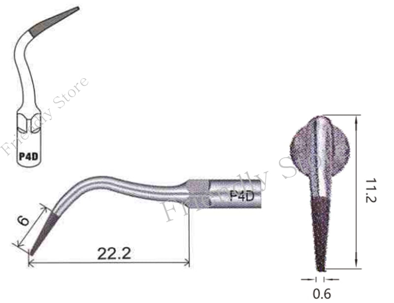 P4D Ultrasonic Teeth Cleaning For EMS and Woodpecker Ultrasonic Scaler Handpiece Used For Preparing Good Endo Jaws