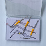 3 pcs Dental percha gutta pen /gun tip heat plugger needle endo obturation system
