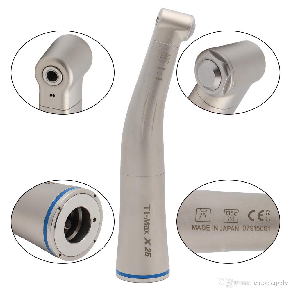X25 Dental Low Speed Handpiece 1:1 Contra Angle no LED Fiber Optic